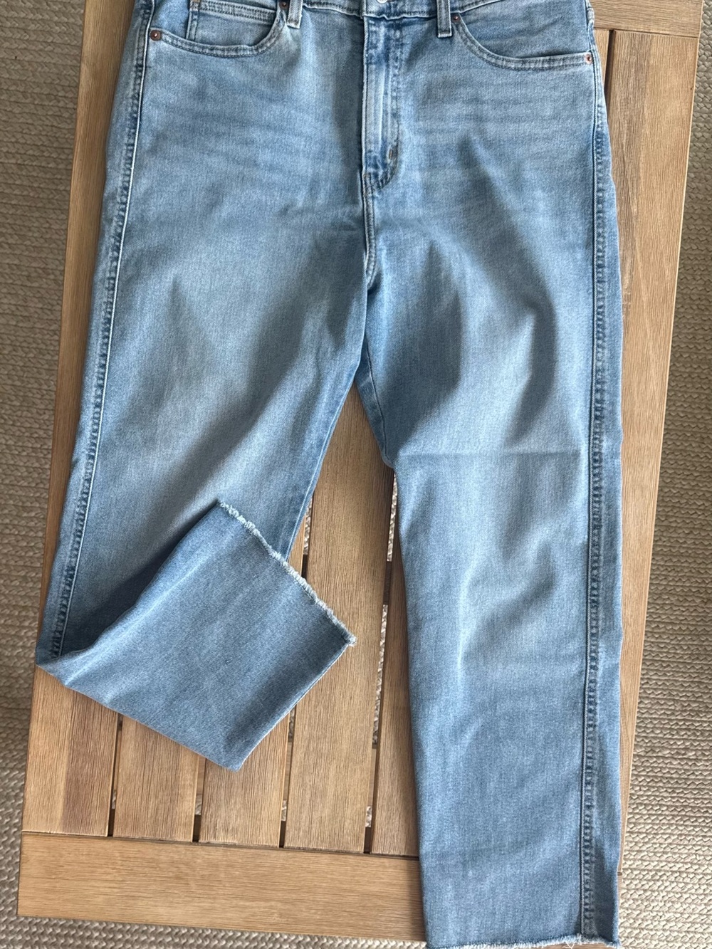 Light Blue Women’s Straight-Leg Jeans